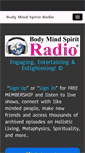 Mobile Screenshot of bodymindspiritradio.com